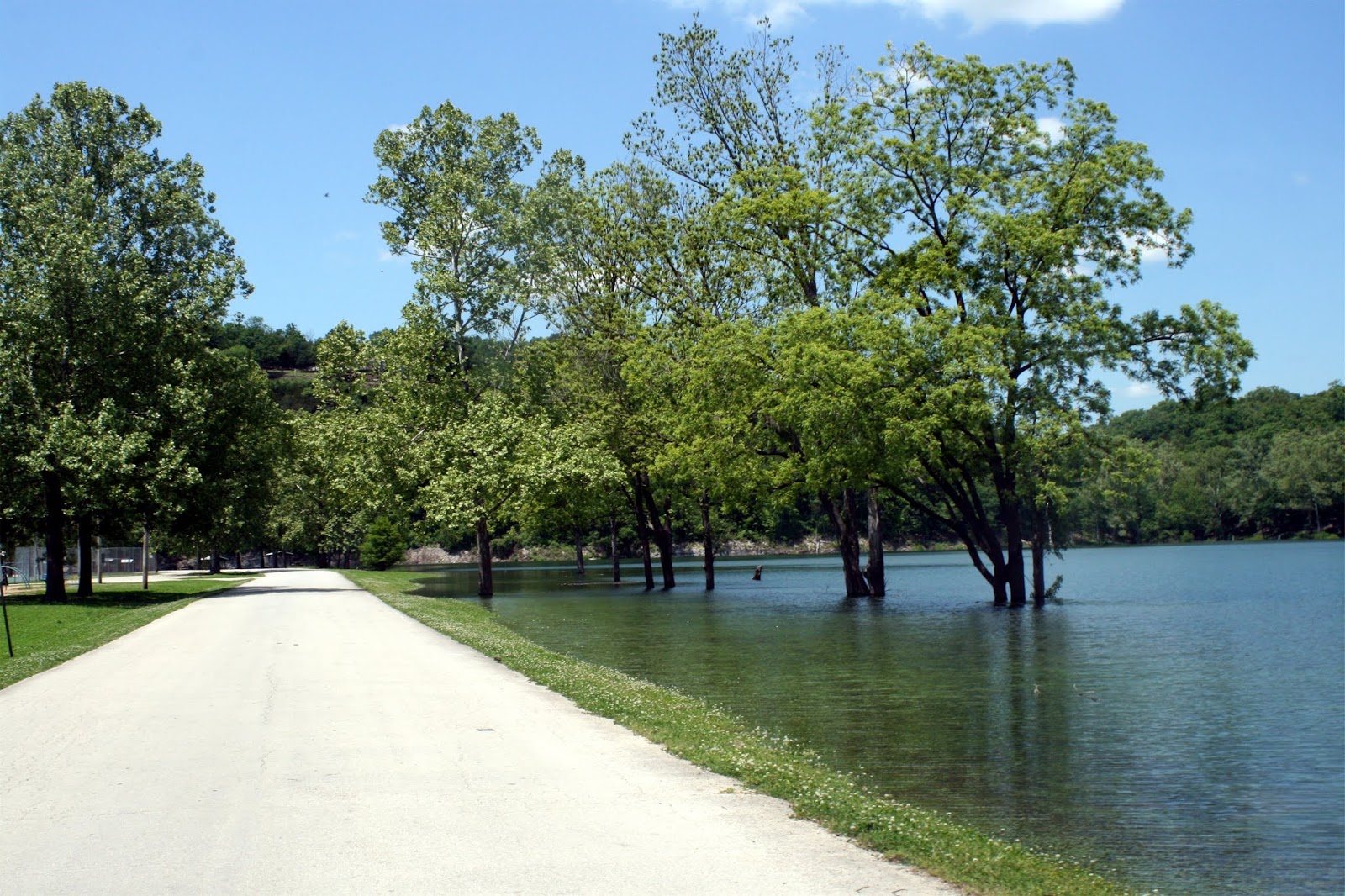While watching two area parks sink beneath the waves...