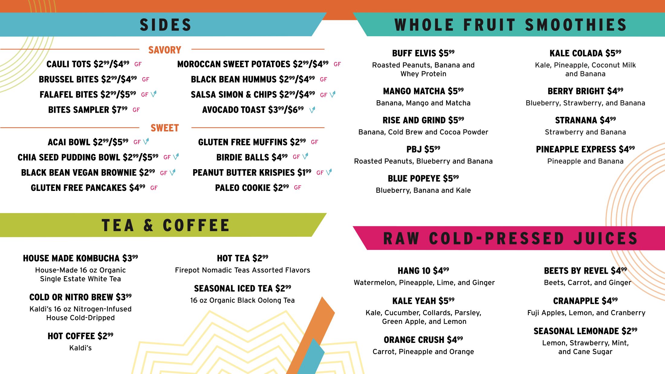 Revel Kitchen Menu St. Louis Vegan Friendly Restaurant