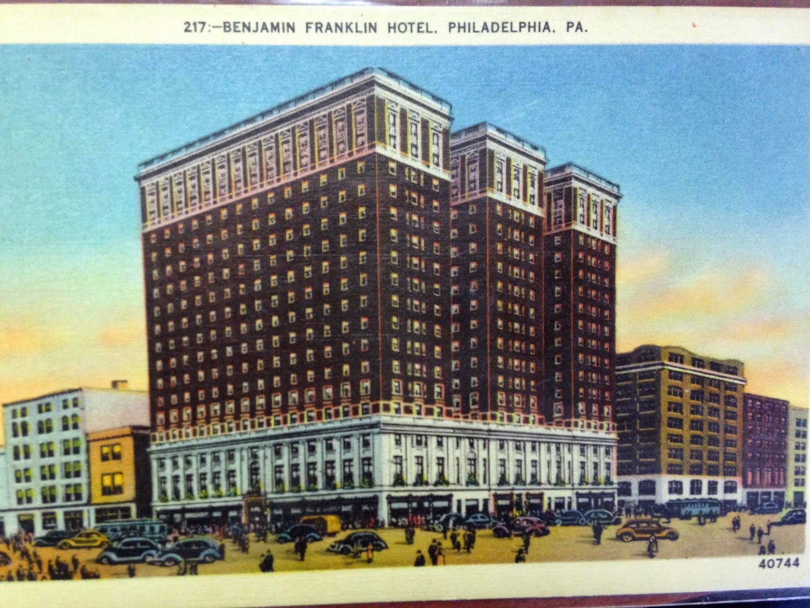 Benjamin Franklin Hotel, Philadelphia, PA Postcard Interesting
