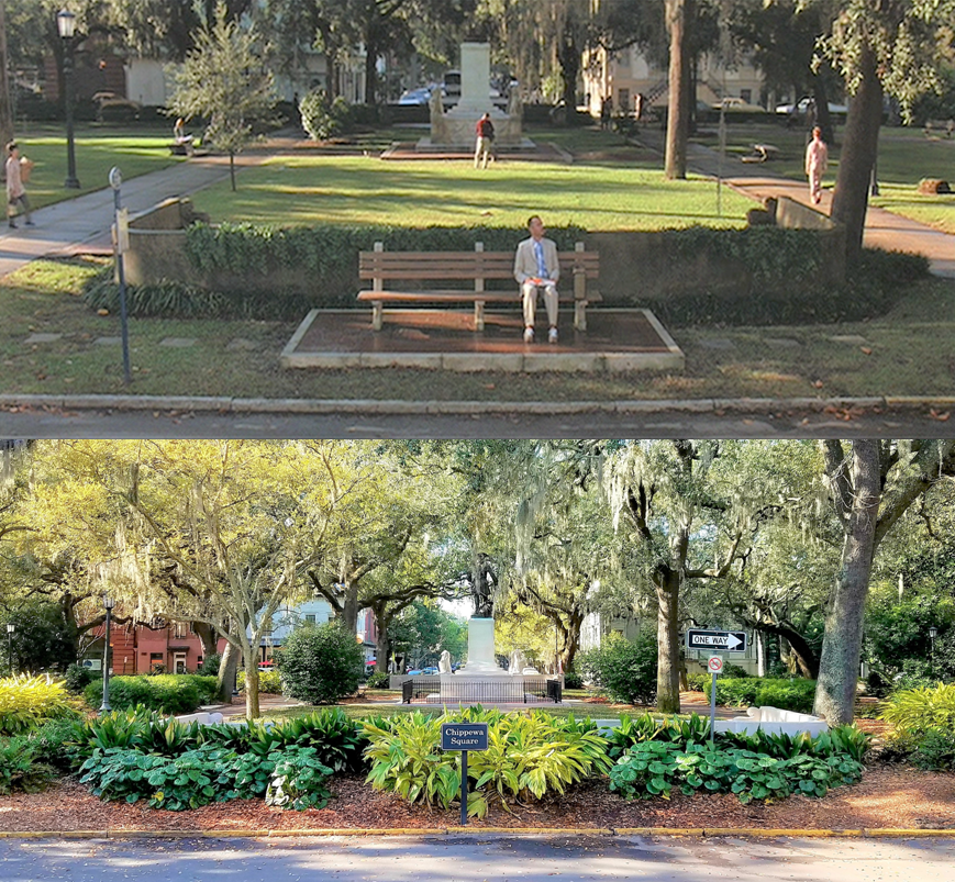 Then & Now Movie Locations Forrest Gump